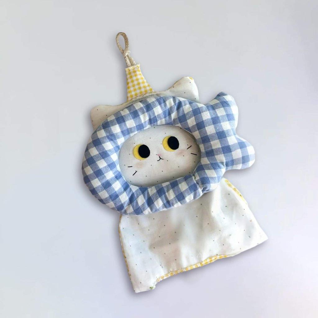 Retro Cartoon Cat Hanging Tissue Cover, Paper Bag, Living Room High Aesthetics, Creative and Cute Bedroom Wall Hanging Ins