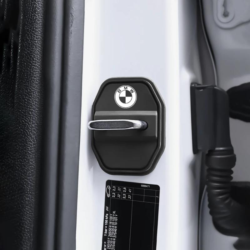 BALPJ1 4Pcs Car Door Lock Cover Protective Decoration Case For BMW 1 2 3 4 5 6 7 Series X1 X3 X4 X5 X6 X2 X7 F10 F15 F20 F30 M E36 E46