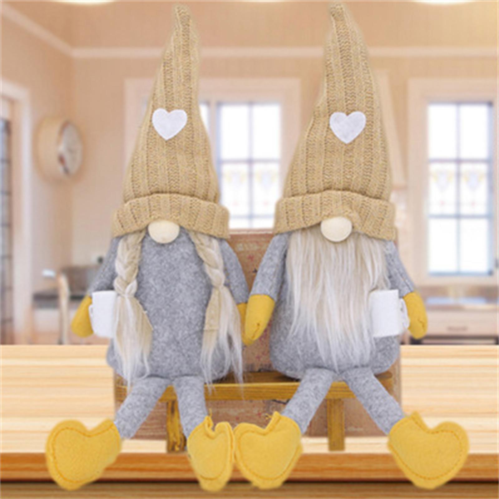 

Домашний стол, украшение в виде гнома, кукла Рудольфа, свадебное украшение, подарок