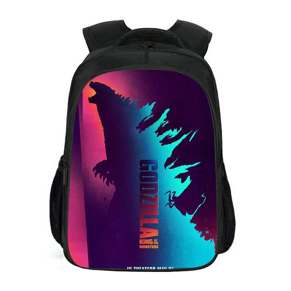 Spacious Godzilla King Of The Monsters Backpack For School Students And Kids