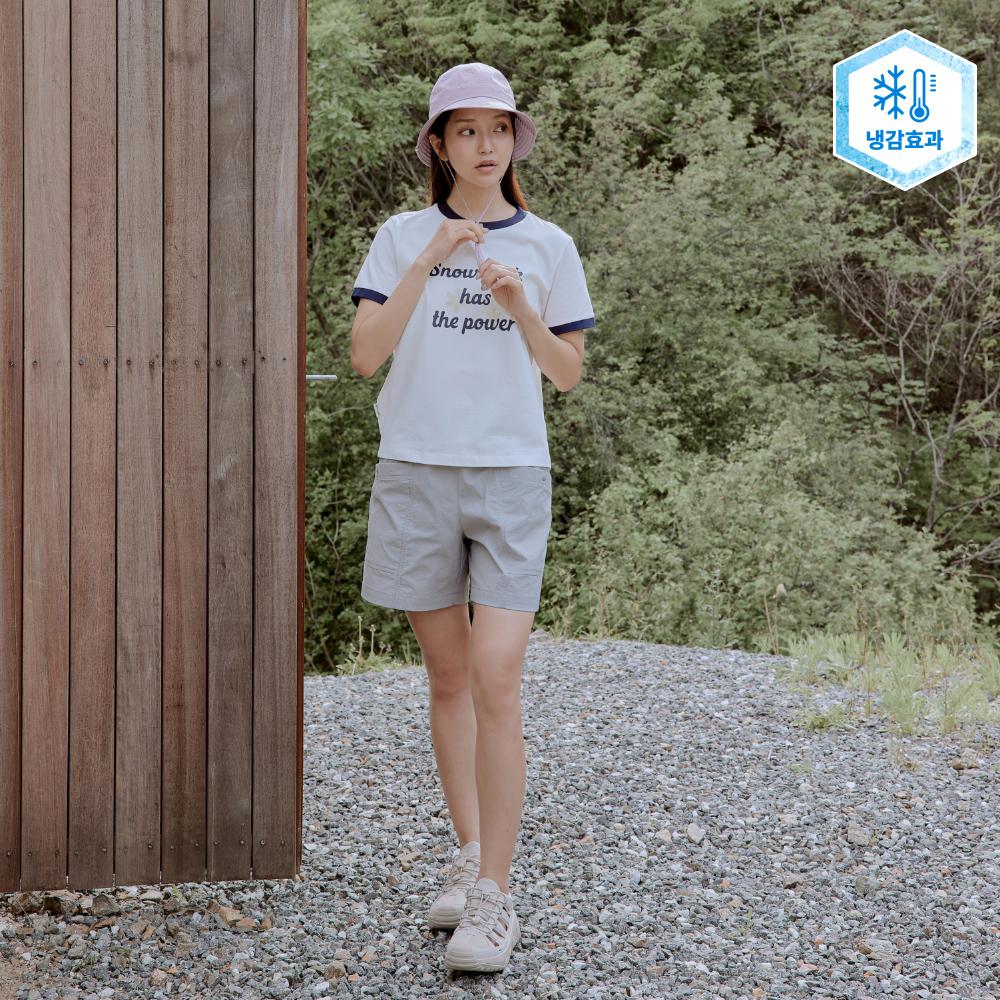 [Snowpeak] Cooling Root Women s Utility Shorts Fog Gray (S25MWRHP65) 65