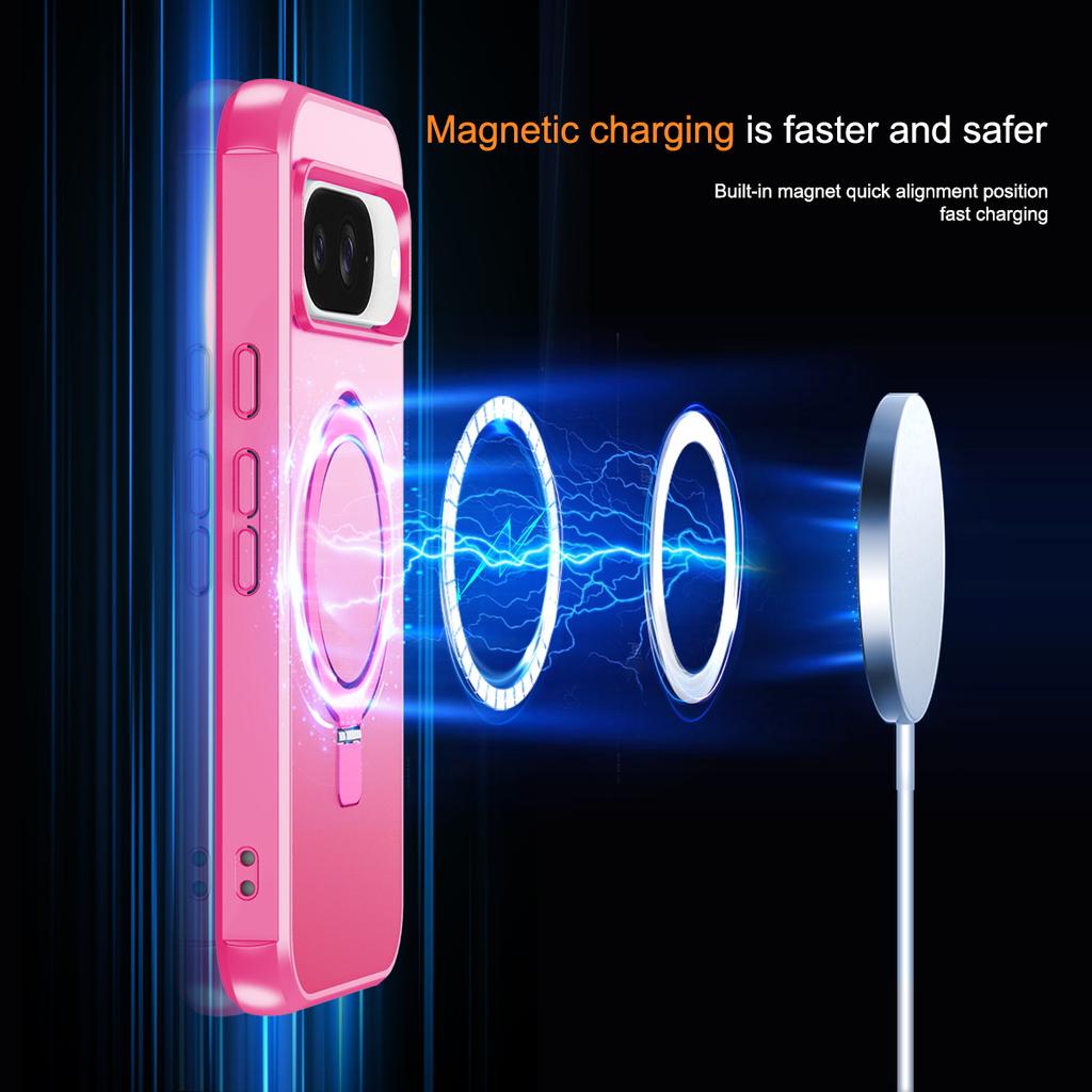 Phone Case For Google Pixel 10 Pro/10/9 Pro/9 Magnetic Case Ring Holder Kickstand TPU + PC Cover