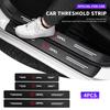 4PCS Carbon Fiber Car Sticker Auto Door Threshold Waterproof Stickers For Insignia Astra Antara Meriva Zafira H G Corsa B