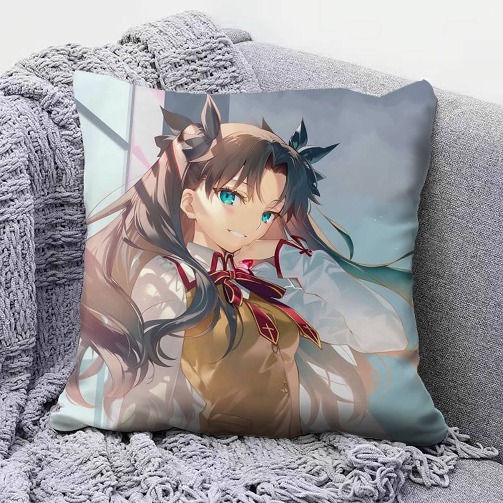 Tohsaka Rin Anime Girl Fate Stay Night Home Sofa Cushion Covers and Aecorative Custom Pillow Covers