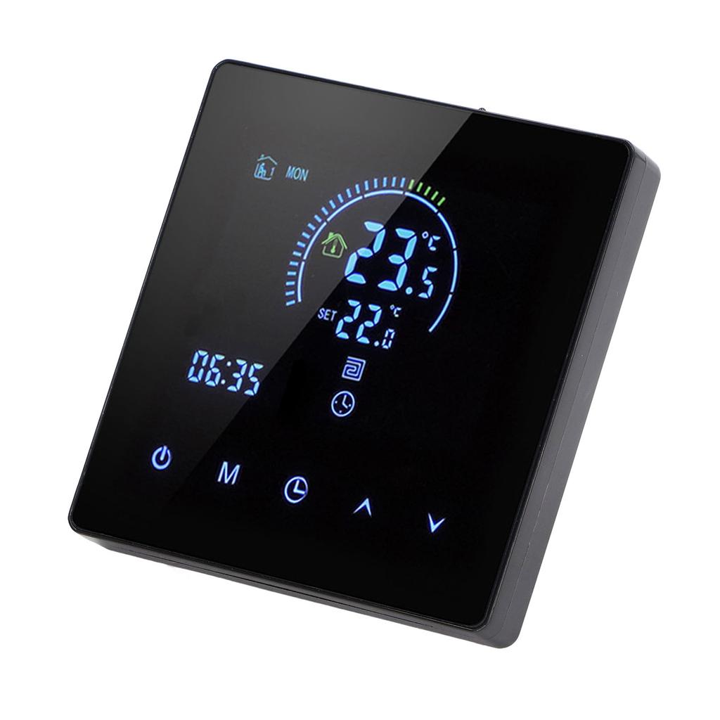 16A Digital Thermostat with LCD Display Programmable Thermostat Electric Heating Thermostat for   Hotel AC 90V‑240V