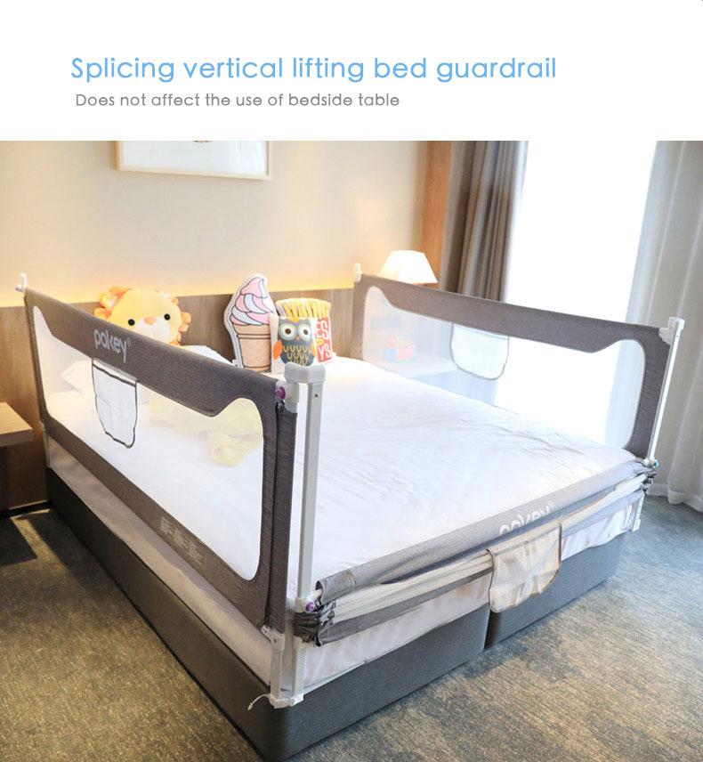 Verstelbare Verticale Hefbare Babybedhek - Valbescherminghek voor Grote Kinderbedden