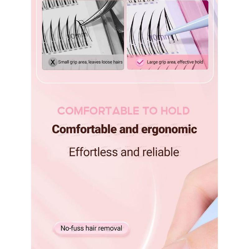 Jesireca - Stainless Steel False Eyelashes Tweezers