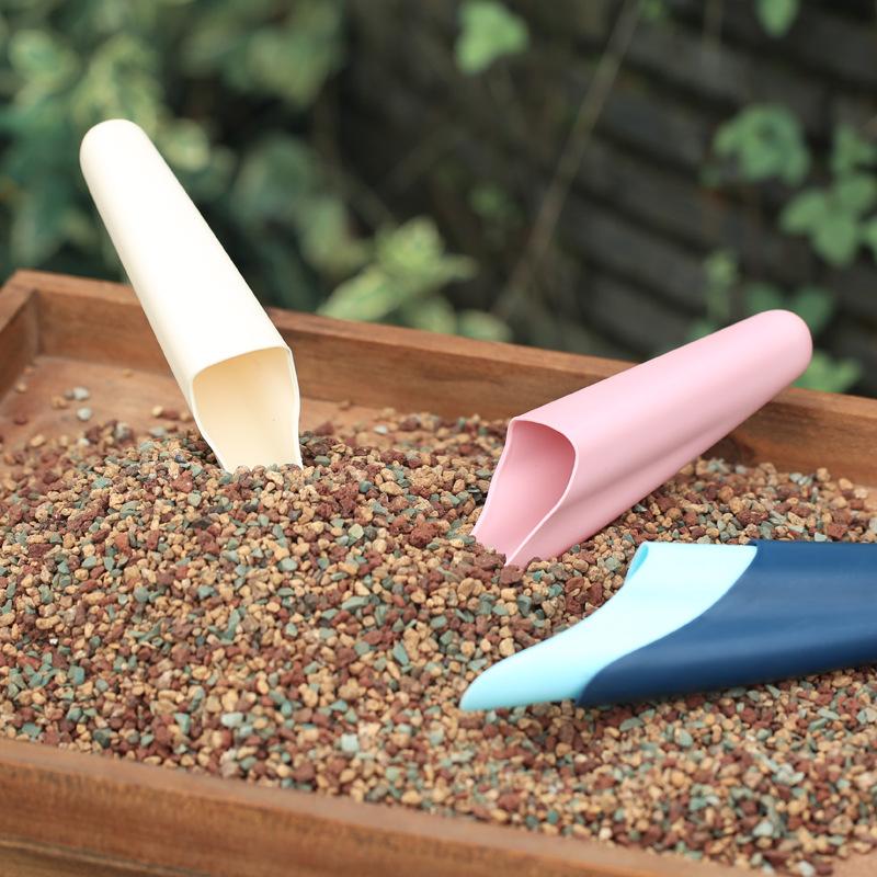 Plastic Narrow Mouth Planting Scoop Succulent Soil Shovel for Home Potted Gardening