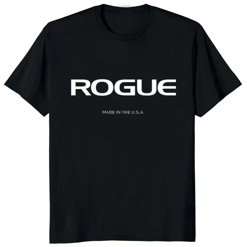 

Смешная принтованная футболка Rogue Made in The Usa Fitness Custom для мужчин, модная повседневная уличная одежда, дышащие женские топы, хипстерская футболка Harajuku XL