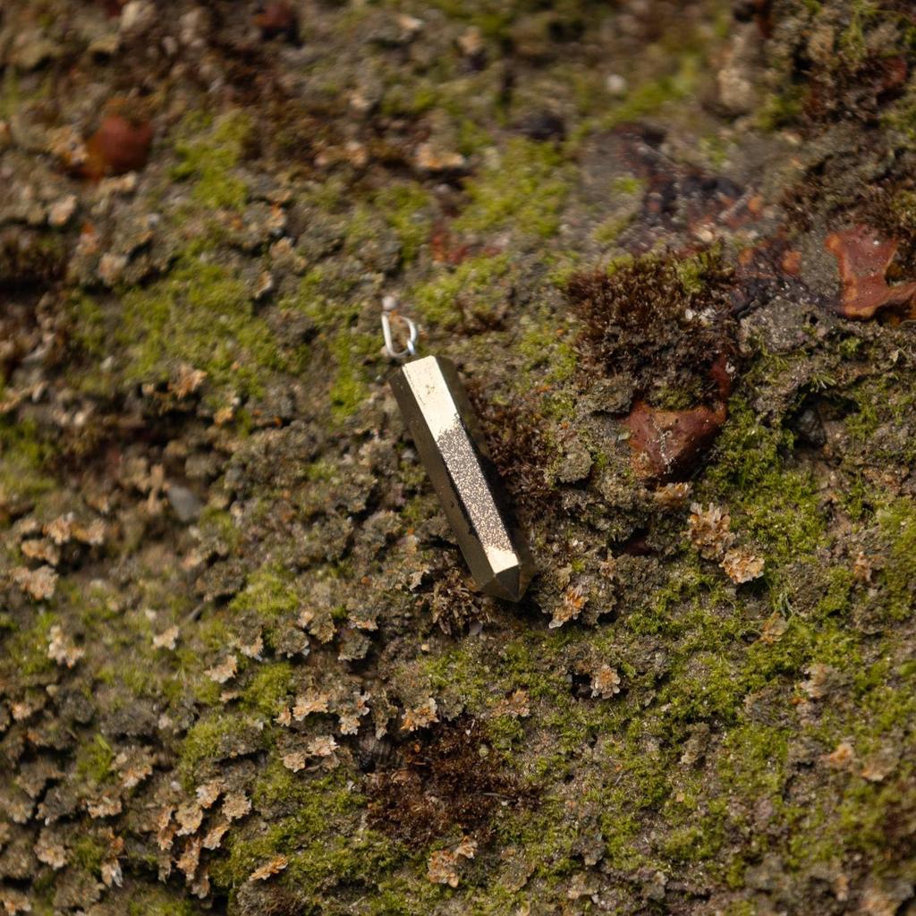 Ayana Crystals Handmade Pyrite Pendant Necklace - Ethically Sourced Raw Pyrite Crystal for Mental and Emotional Healing, Chakra Balancing, and the