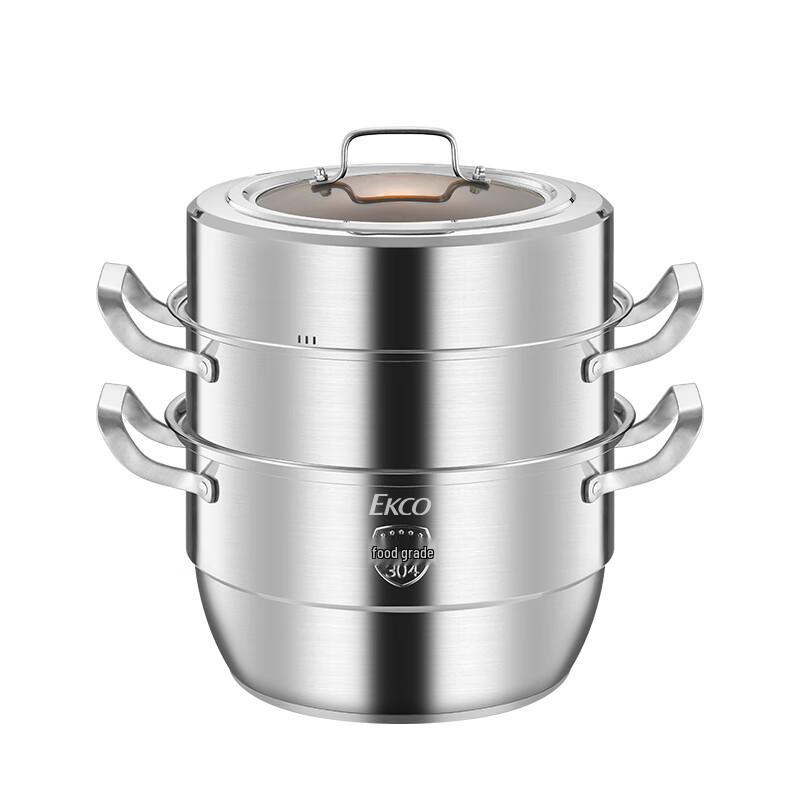 EKCO Regal 30CM 3-Tier Stainless Steel Steamer Pot