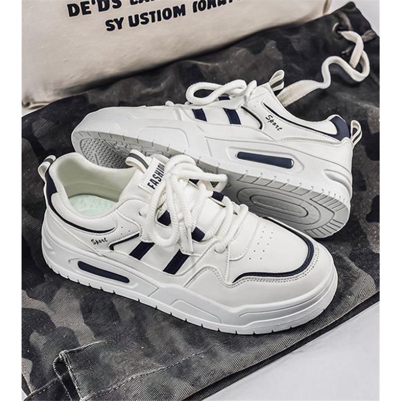 Mesh Shoes Summer New Men's Casual Trend Sports Shoes Student Breathable Running Shoes Thick Sole