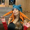 New Handmade Crocheted Clown Hat, Funny Clown Hat, Personalized Fashionable Adult Hat