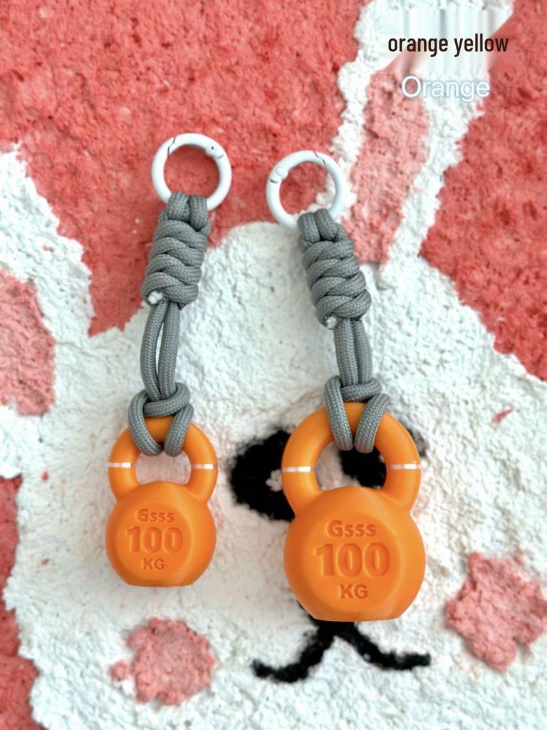 Lover 03 Kettlebell Accessories: 3D Fitness Keychain Bag Charm Pendant