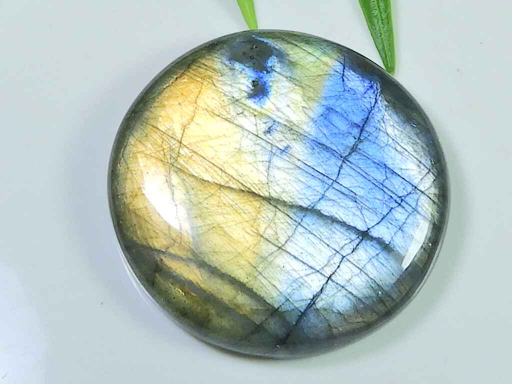 35X24MM Multi Fire Labradorite Round Cabochon Loose Natural Gemstone 93Cts. SK-4009