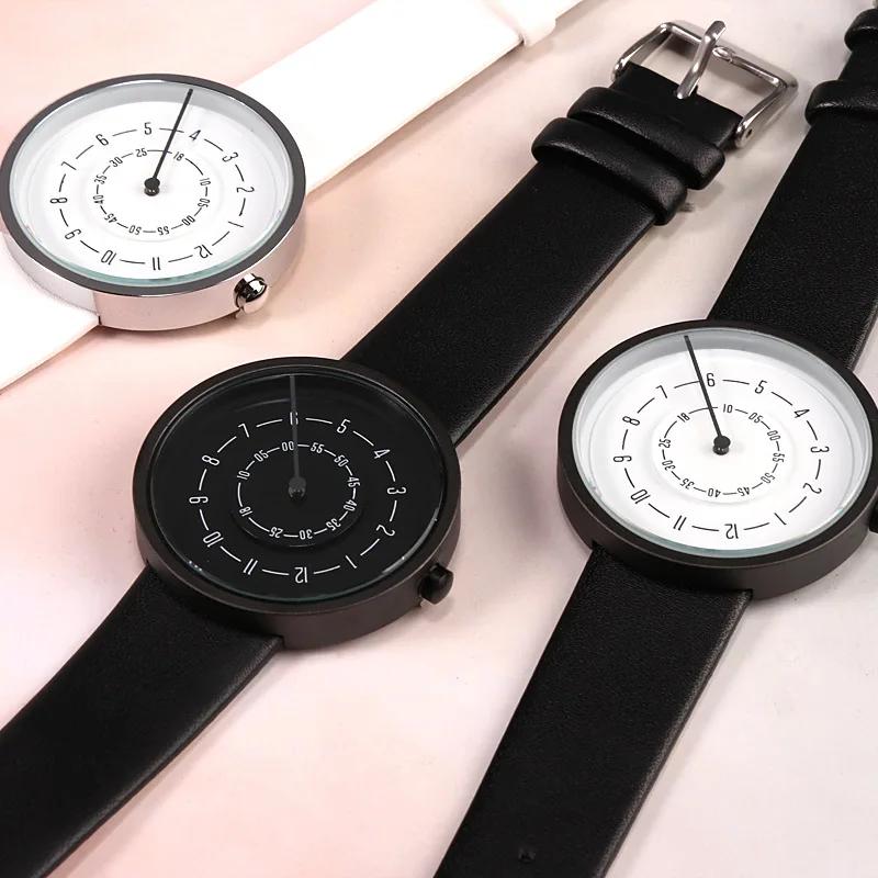 Creative Watches Fashion Simple Men Watches Paidu Leather Band Quartz Wristwatches Clock Relogio Masculino Reloj Hombre
