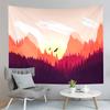 Abstract Sunset Landscape Tapestry Nature Scenery Tapestry Minimalism Style Tapestry Home Living Room Bedroom Wall Tapestries