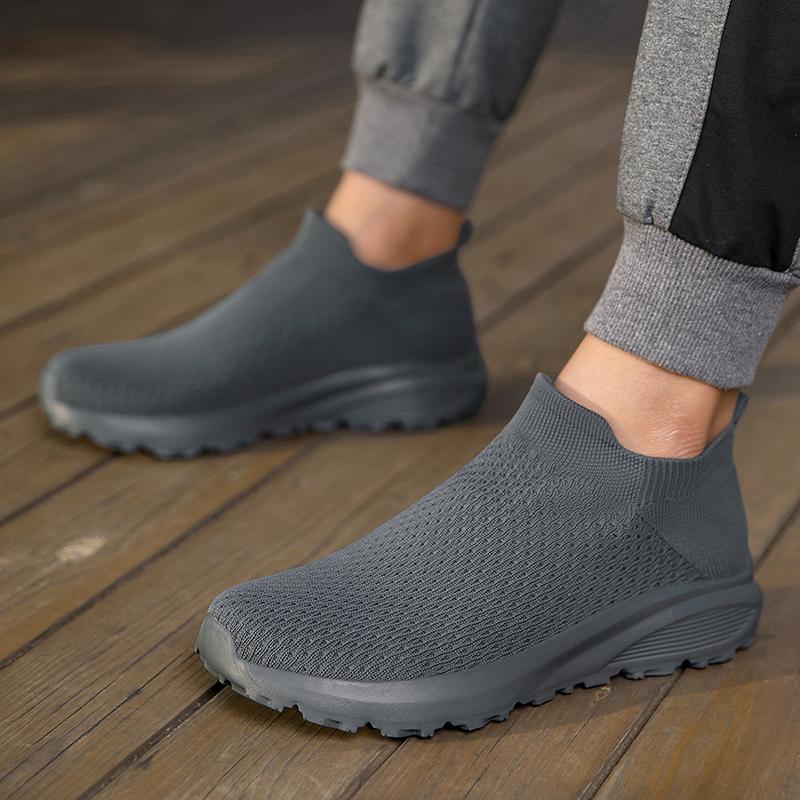 Men’s Moccasins Loafers Casual Slip on Walking Shoes Summer Men’s Slip-ons Lightweight Socks Khaki Black Shoes for Boy Large Size 38-47