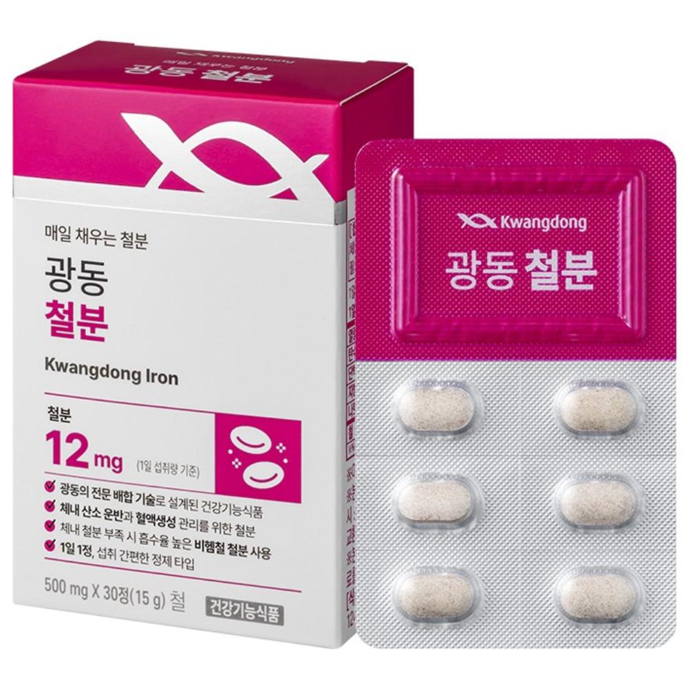 Kwangdong Iron 12 pcs, 30 tablets