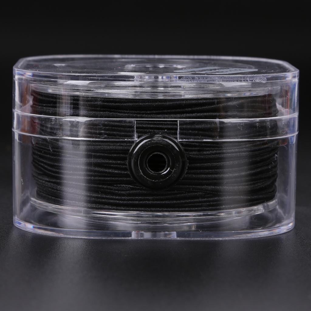 0.8-1.5mm DIY Beading Stretch Rubber Band Elastic Thread Cord with Box Round Beading Wire Jewelry Making