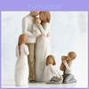 Premium American Family Statue Figurine Creative Wedding Gift Home Office Decor