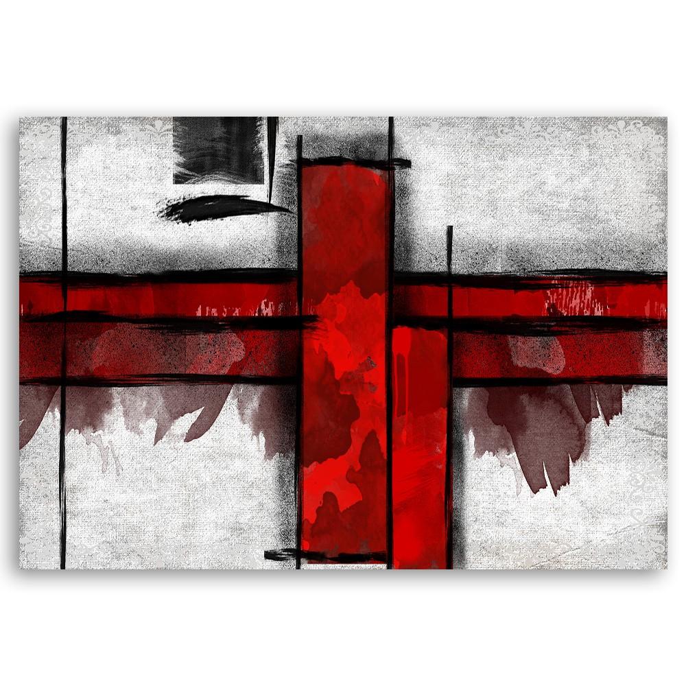 Canvas print Red Abstraction