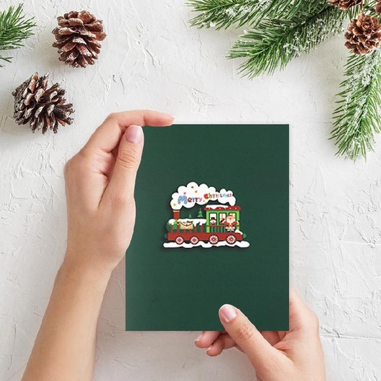 Handmade 3D Popup Greeting Card Christmas 3D Cards With Popup Colorful Designs And Matching Envelopes