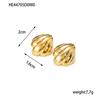 CARLIDANA Fashion Ocean Summer Beach Shell Shaped Earrings Stud Earrings Stainless Steel Earrings Waterproof Jewelry for Women