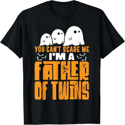 Halloween Dad Gift You Can't Scare A Father of Twins T-Shirt