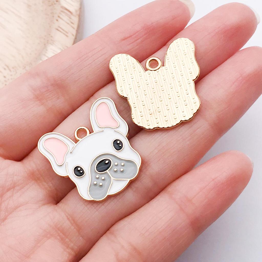 Cartoon Dog Pendants: Chihuahua, Corgi, Golden Retriever, French Bulldog, Dachshund Collars