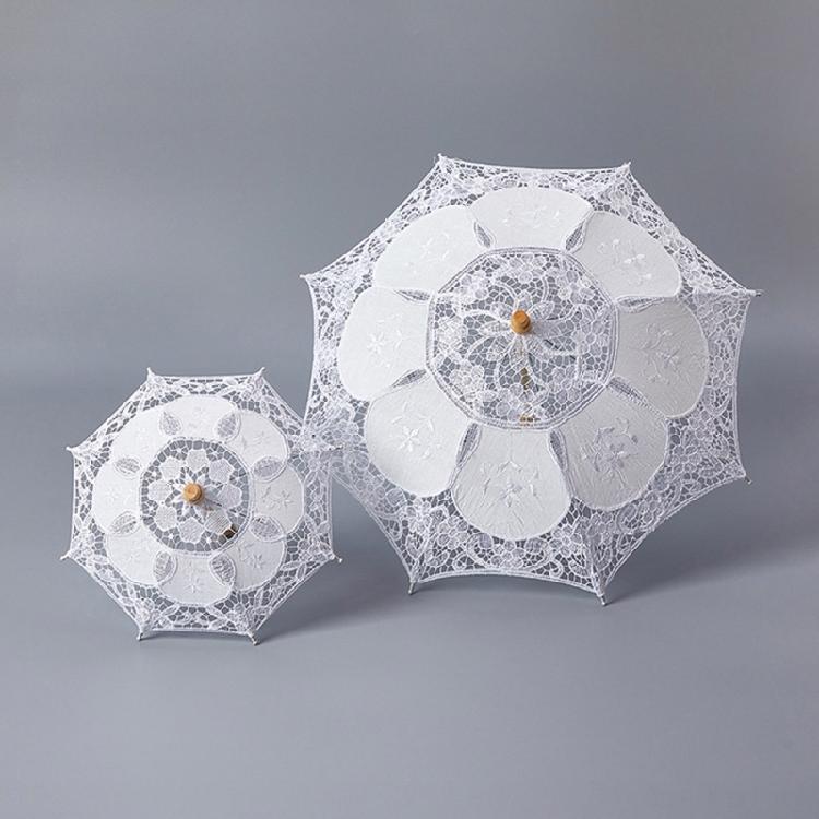 Lace Parasol Elegant Lace Umbrella for Outdoor Party Photo Props Decorative Parasol Lacework Umbrella for Garden