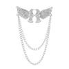 Men's Luxury Lapel Pin Brooch Set - High-End Suit Chain Badge for New Year Gift