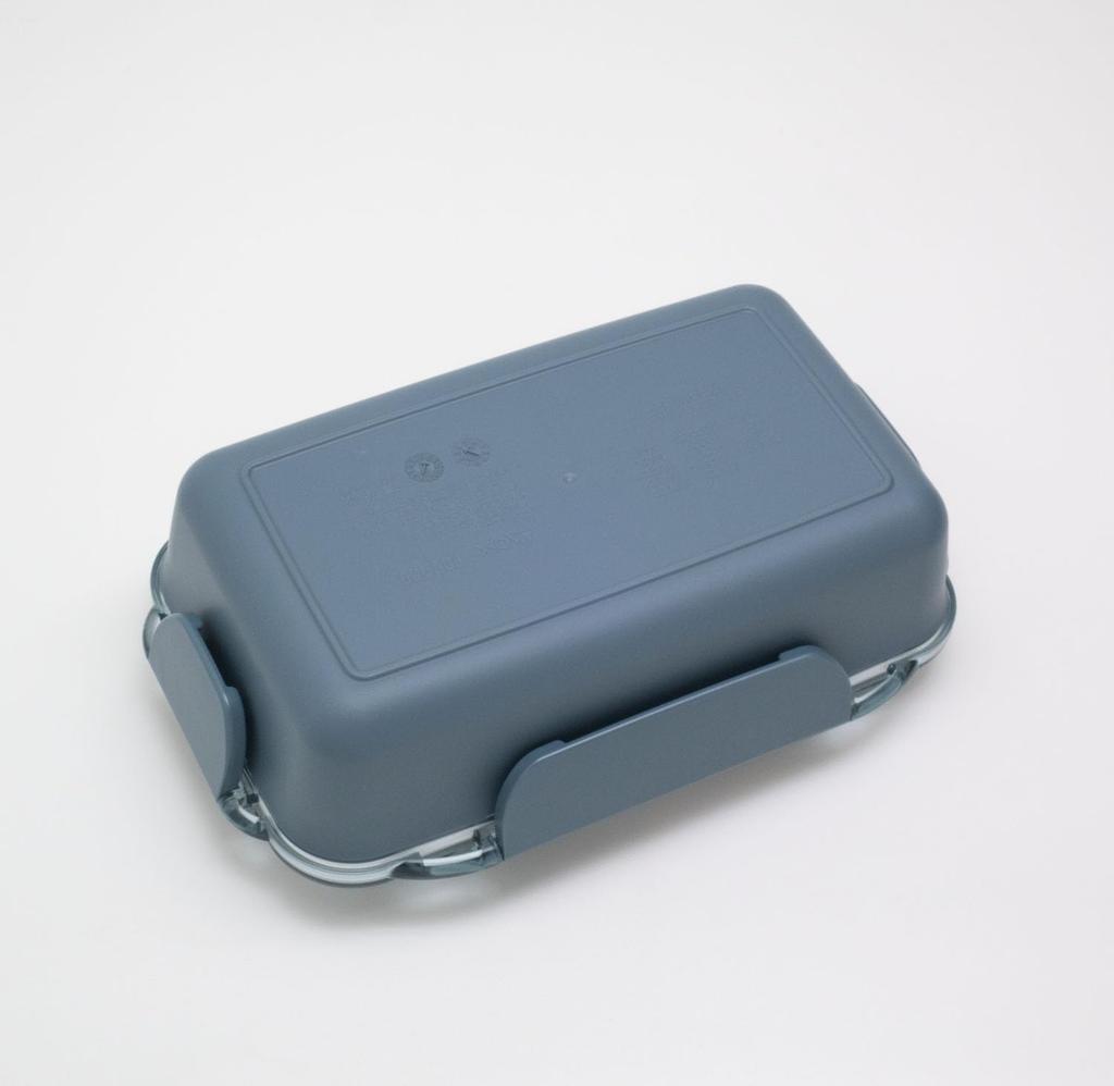 OSK Bento Lunch Box with Dividers, 750ml, Calm Color, Navy, CMC No.3, Made in Japan, Dishwasher and Microwave Safe, PCD-750