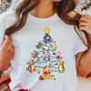 Comfort Colors® Winnie The Pooh Christmas Shirt, Christmas Tree T-Shirt, Pooh Bear Christmas Shirt, Pooh Xmas Shirt, Pooh And Friends Xmas