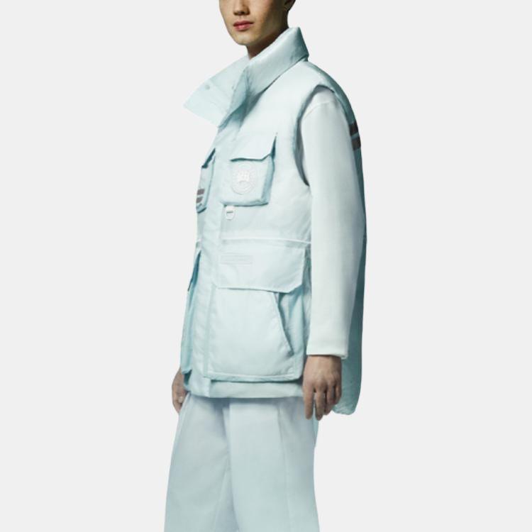 Canada Goose X-Ray Down Vests Unisex Melted Water Blue Stand Collar Moderate Other 4100UX1-463