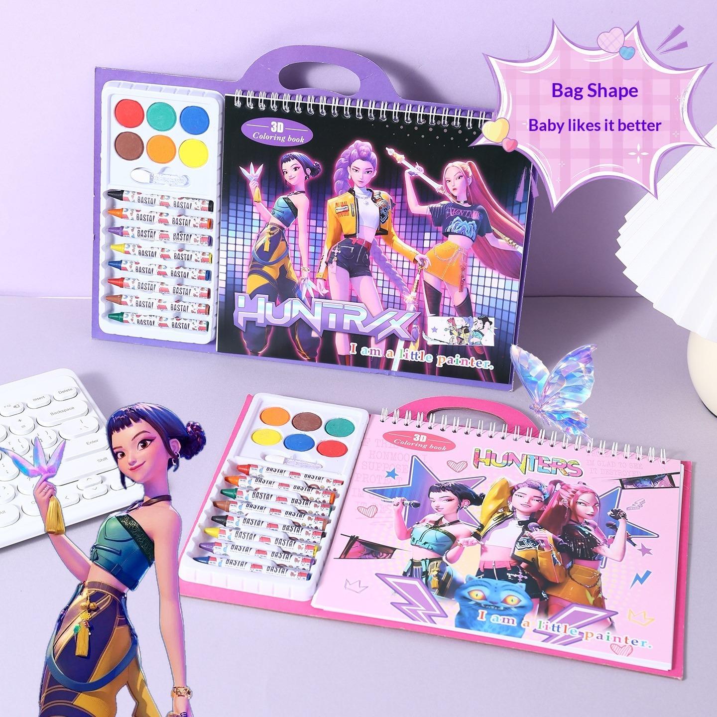 

Детская книга для рисования граффити, развивающая игрушка, доска для рисования, подарок на день рождения, сувенир из детского сада розовый