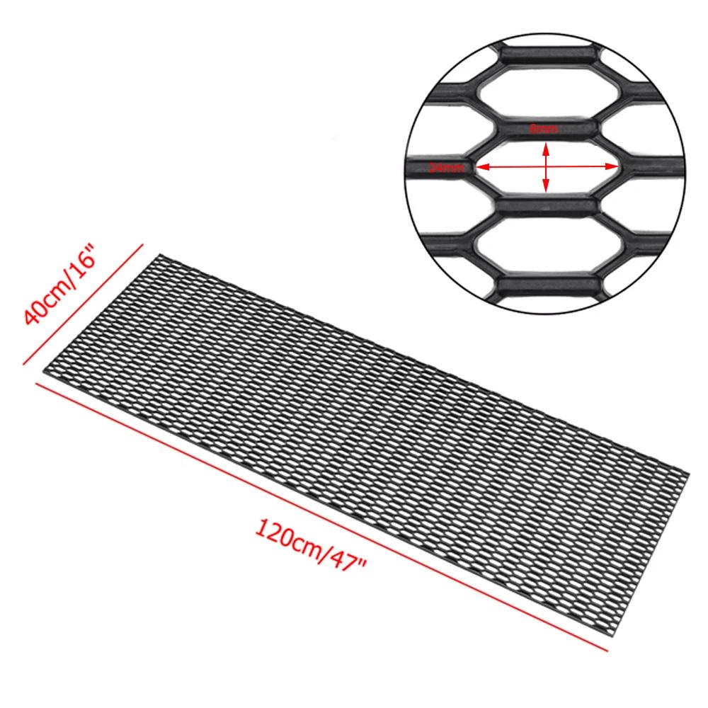

Сетка воздухозаборника переднего бампера автомобиля Универсальная черная сотовая из АБС-пластика Вентиляционная тюнинговая гоночная сетка 40x120см