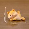 Cute Figurines Miniature Cartoon Chubby Cat Resin Ornament Micro Landscape D GF