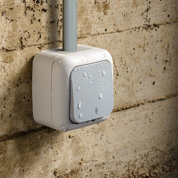 Va et vient étanche gris