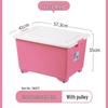 Chahua 55L Lidded Plastic Storage Box for Clothes