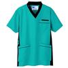 Unisex Scrub with Collar and Side Accents, Medical Wear, Turquoise Blue, SS, WH11685