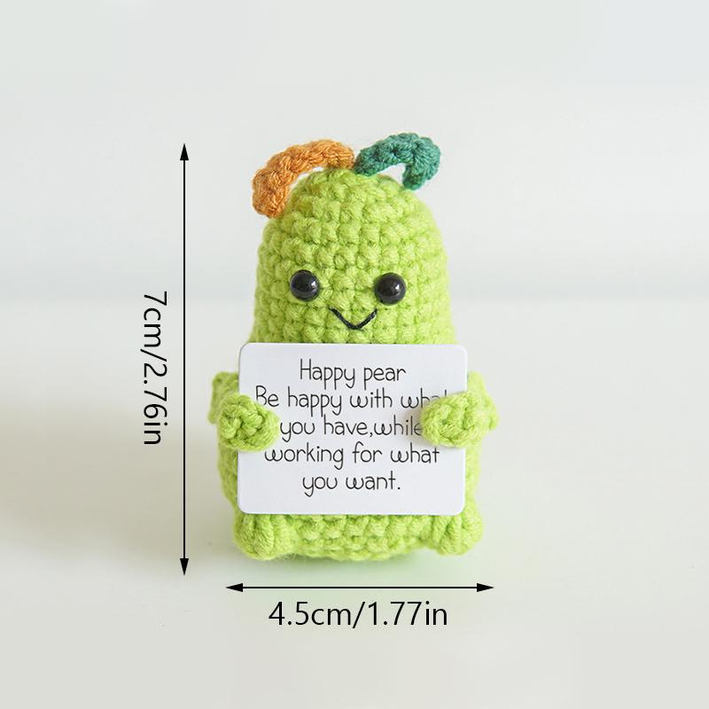 1PC Handmade Crochet Fruit Ornament Cute Cartoon Artificial Fruit and Vegetable