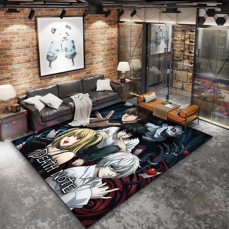 Death Note Carpet Rug For Living Room Bedroom Home Sofa Decoration Kids Play Nonslip Floor Mat