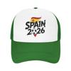 Spain Football Match  Mesh Baseball Caps Unisex Women Trucker Worker Cap Usa Canada Mexico Soccer Dad Hat Summer Trucker Hats