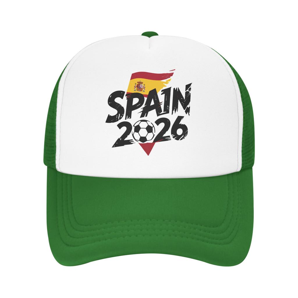 Spain Football Match Mesh Baseball Caps Unisex Women Trucker Worker Cap Usa Canada Mexico Soccer Dad Hat Summer Trucker Hats