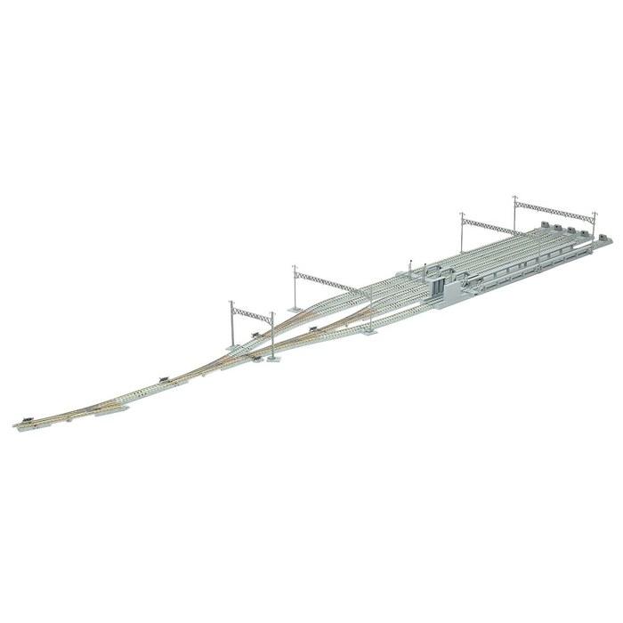 TOMIX N Gauge Vehicle Base Rail Set 91016 – Silver 8 x 32 x 25 cm