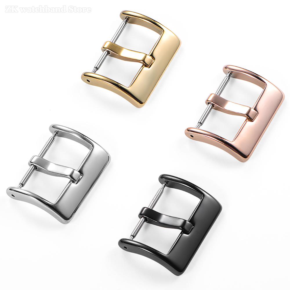 Stainless Steel Watch Buckle Polished Pin Clasp Watchbands Button for Watch Band 16mm 18mm 20mm 22mm 24mm Watches Accessories