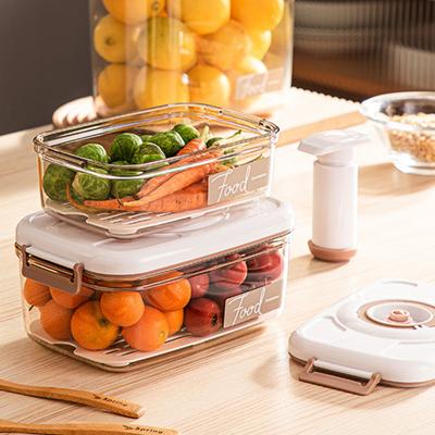 Vacuum Storage Food Containers Manual Pumping Good Sealing with Calendar Wheel Leak-Proof Storage