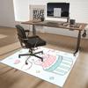 Anime Cartoon Design Chair Mat - Non-Slip Carpet for Office, Home Decor, Living Room, Bedroom, Game Room & Dormitory (Festival Gift).E064