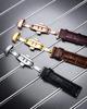 BINLUN Push-Down Type D-Buckle Stainless Steel Watch Buckle Leather Watch Band Replacement Clasp for